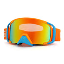 Motorcycle Racing Anti Fog Goggles Dual Lens Outdooors Snowboard Ski Snowboard Dumb Orange Frame