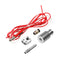 M7 Thread 1.75mm Filament V6 Straight Type Throat Nozzle Integrated Kit with 12vV 40W Heating Tube