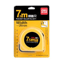 Deli 8211 Steel Tape Measure 7.5 Meters Straight Ruler Measuring Tool Shockproof Anti-skid Resistant Drop Tape