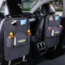 Car Seat Back Storage Organizer Pad Bag Foldable Table Tray Auto Accessories