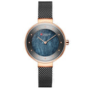 CURREN 9032 Unique Dial Design Elegant Women Wrist Watch Business Female Quartz Watch