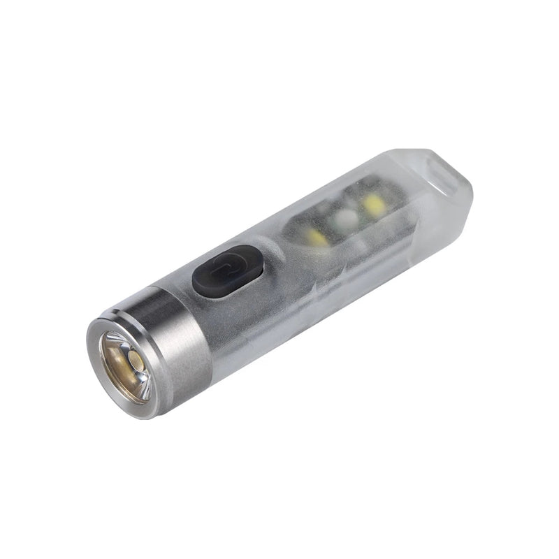 Rovyvon Aurora A7 550lm USB Rechargeable White+UV EDC Flashlight Min LED Keychain Light