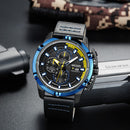 MEGIR 2062 Men Watch Sport Creative Chronograph Luminous Male Quartz Wrist Watch