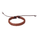6 Pcs Vintage Bangle Bracelets Set Stretch Multi Row Leather Adjustable Multilayer Bracelet
