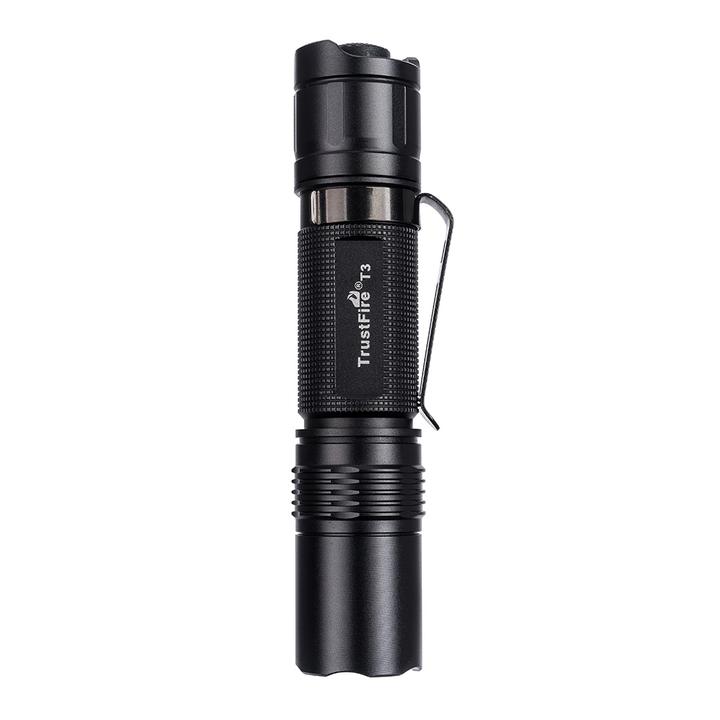 Trustfire T3 1000lm Waterproof EDC Flashlight 18650 Tactical Flashlight Mini Torch