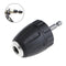 0.8-10mm Keyless Drill Chuck Converter 3/8 Inch 24UNF with 1/4 Inch Hex Shank SDS Adapter