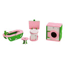 Dollhouse Play Set Wooden Furniture Miniature Accessories Children's DIY Blocks Decorations