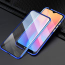 For Xiaomi Redmi 8A Case Bakeey 360 Curved Screen Front+Back Double-sided Full Body 9H Tempered Glass Metal Magnetic Adsorption Flip Protective Case