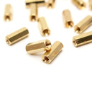 20pcs M3 12mm PCB Circuit Board Female Brass Hex Nut Standoffs Spacer