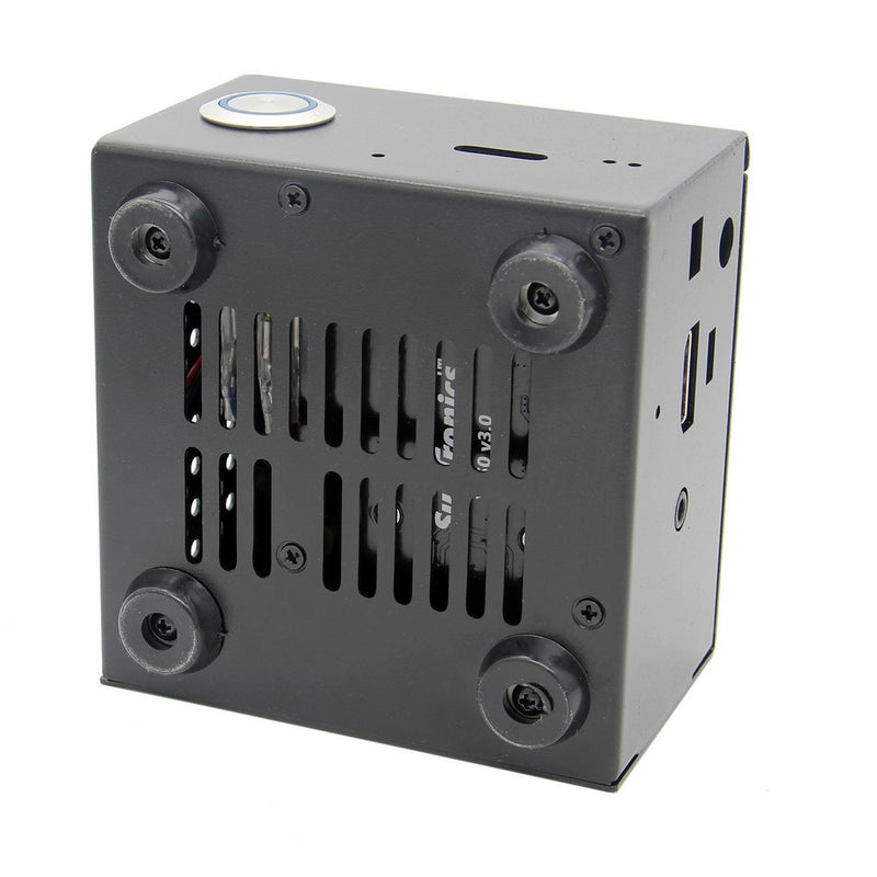X850 V3.0 Matching Metal Case Enclosure + Power Switch + Cooling Fan for X870 / X860 / X735 Raspberry Pi Expansion Board