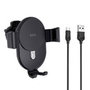 HOCO CW25 10W Qi Wireless Charger Fast Charging Gravity Linkage Auto Lock Air Vent Car Phone Holder Car Mount for 4.0-6.5 Inch Qi-enabled Smart Phone for iPhone 11 for Samsung Galaxy Note 10