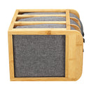 Grey Multi-Layer Mini Bamboo Desktop Drawer Sundries Case Storage Box Organizer Living Room Decorations