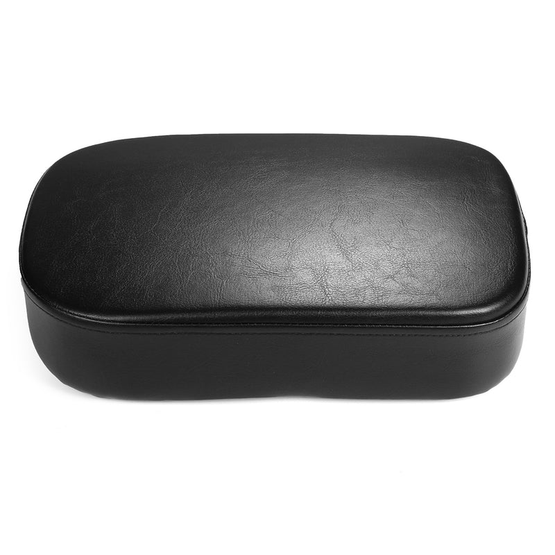 8 Suction Cup Rear Pillion Passenger Seat Pad Leather For Motorcycle Harley Road King