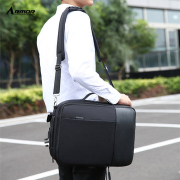 Armor Men's Backpack Multi-function USB Charging  Laptop Bag