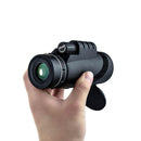 IPRee 40x60 Monocular HD Optical BAK4 2000T Lens Telescope Day Night Vision 1500m/9500m+Tripod+Phone Clip