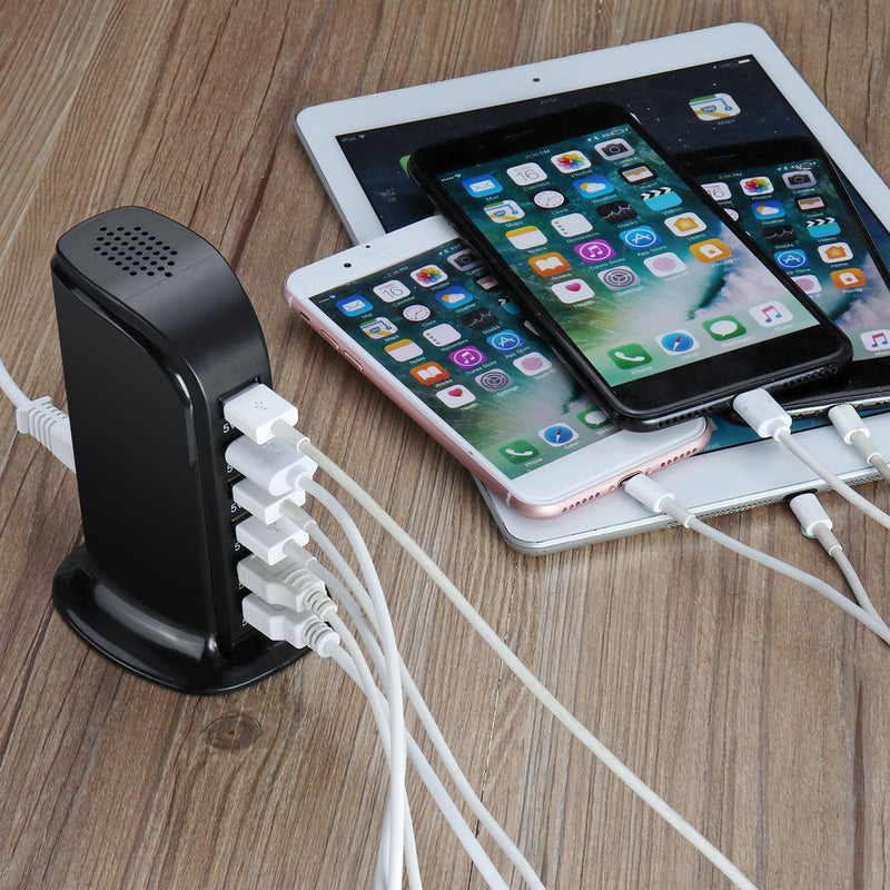 6 Port 1.5V USB Desktop Charger High Frequency Output Quick Charging Station