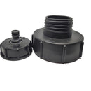 S100X8 IBC Water Tank Adapter Hose Barb Coarse Thread Quick Connect to 1/2" Hose Pipe Tap Replacement