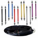 2x 5.9"-8.9" Universal Adjustable Front Bumper Protector Lip Splitter Rod Tie Bar