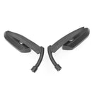 Motorcycle Rear View Side Mirror Black Blade 8mm 10mm For Harley Touring Cruiser