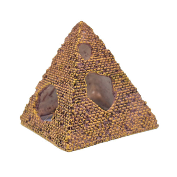 Yani  Aquarium Ornament  Aquatic Creations Ancient Pyramid Fish Hideaway House