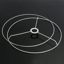 E27 9.5-40cm Circular Lampshade Frame Ring Set Lamp Light Shade DIY Kit