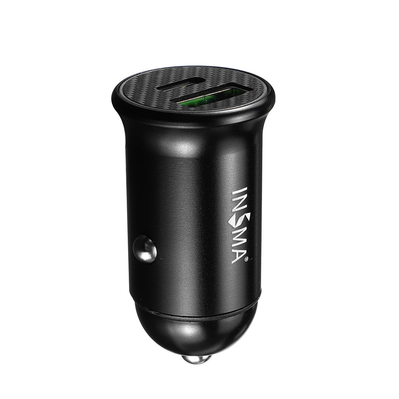 INSMA Universal PD+QC 3.0 60W Car Charger Adapter Fast Quick Charging For iPhone
