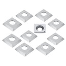10pc Square Carbide Insert 4-Edge 15x15x5mm For Lathe Wood Turning Blades Tool W/Box