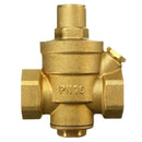 DN20 3/4inch Bspp Brass Water Pressure Reducing Valve With Gauge Flow Adjustable