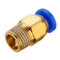 1.75mm/3mm Brass Pneumatic Connector Quick Joint For 3D Printer J-head Remote Extruder