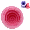 3D 3 Layers Wedding Cake Silicone Mold Fondant Chocolate Mold