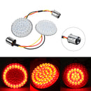 2 Inch Bullet Style 1157 Turn Signal Lights LED Panel For Harley