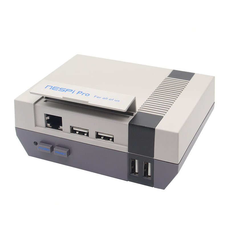 NESPi Pro FC Style NES Blue Sign Enclosure Case With RTC Function For Raspberry Pi