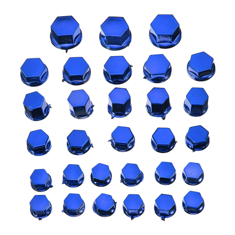 30pcs Screw Cap Vehicle Nut Universal Motocross Motorbike Modification Parts Accessories