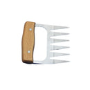 2pcs  Bear Claws Meat Divider Torning Pork Stainless Steel BBQ Forks With Wooden Handle Meat Chopper