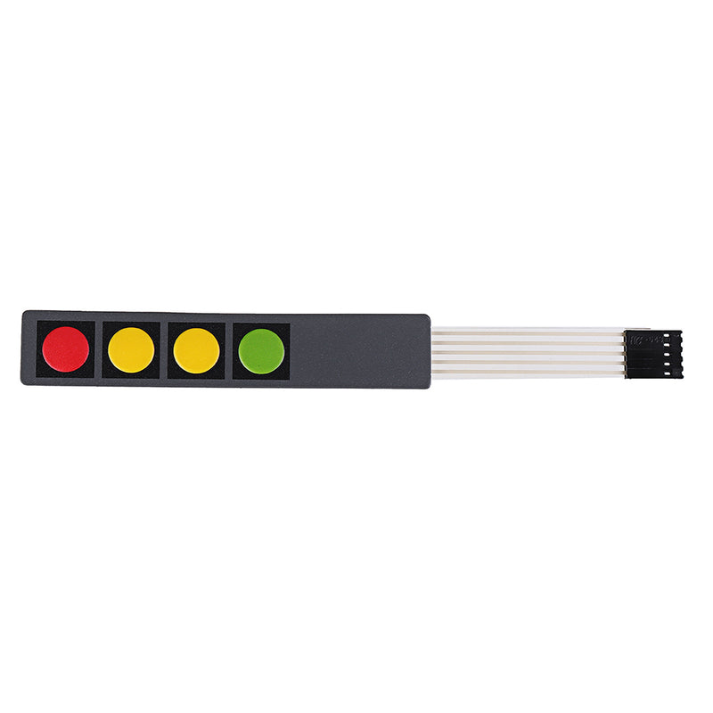 5Pcs 4 Key Press Film Switch Module Single Chip Microcomputer Extended Keyboard Electronic Switch Module