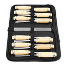 14Pcs Wood Carving Hand Chisel Tools Set Woodworking Professional Gouges Kit