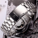 Tevise 8378 Automatic Mechanical Men Watch Count-downn Stainless Steel Wristwatch