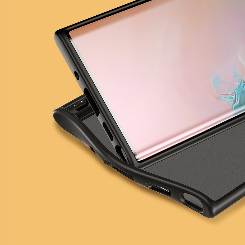 ROCK Frosted Shockproof Anti-fingerprint Soft TPU Edge + Hard PC Protective Case for Samsung Galaxy Note 10+ / Note 10 Plus / Note10+ 5G