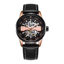OCHSTIN 62002 Automatic Mechanical Watch Business Style Leather Strap Men Watches