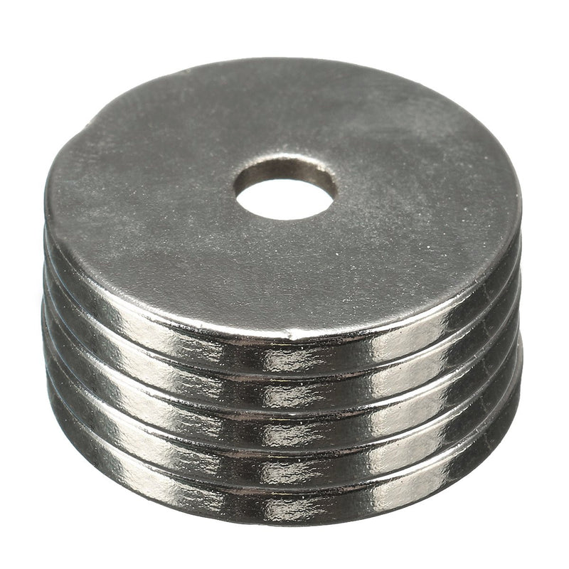 5pcs N35 25x3mm Countersunk Ring Magnets 5mm Hole Rare Earth Neodymium Magnet