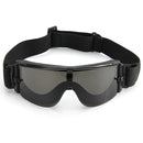 A Set 3 Lens Anti Shock Bulletproof CS Goggles Outdoor Shooting Anti-UV Glasses