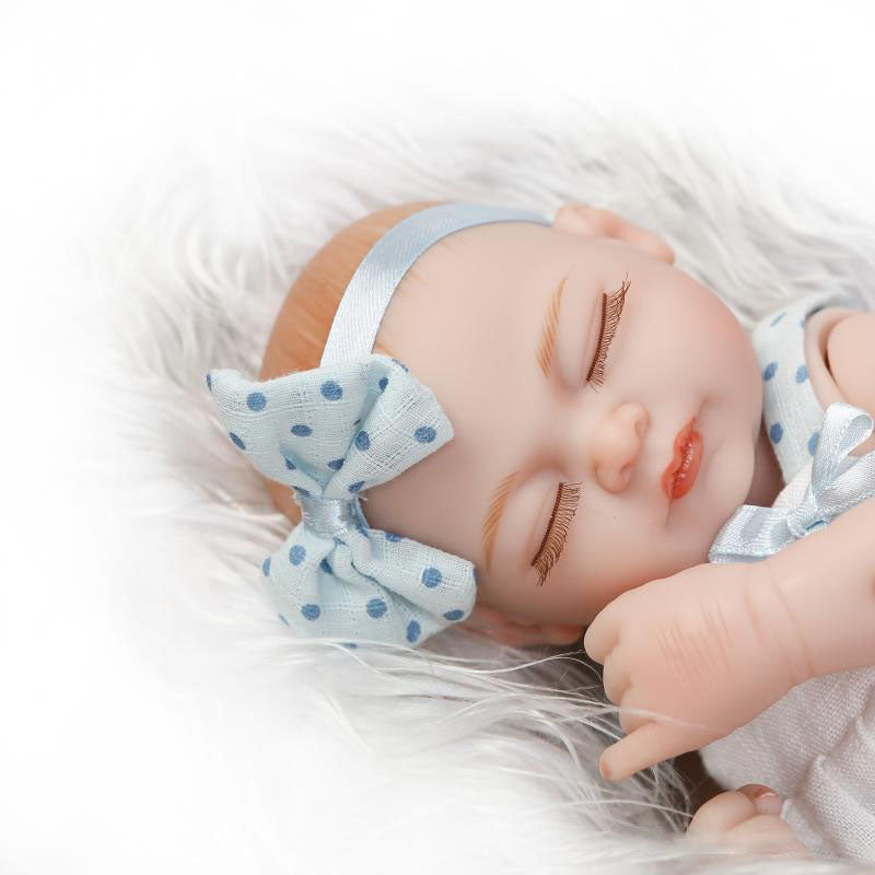 NPK 10 Inch 26cm Twins Reborn Baby Soft Silicone Doll Handmade Lifelik Baby Girl Dolls Birthday Gift