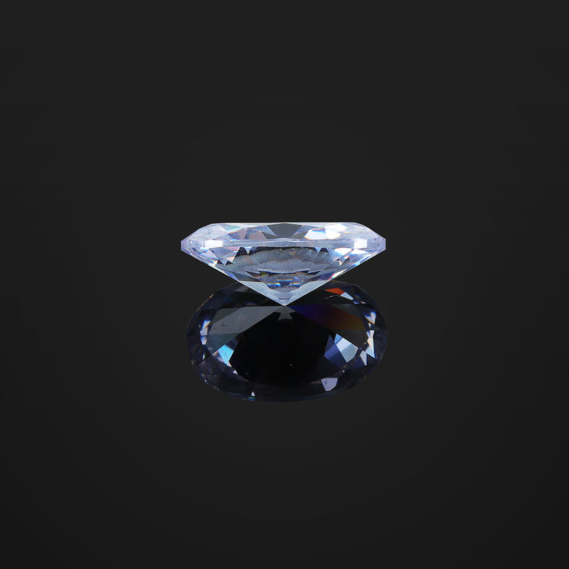 18*25mm White Zircon Sapphire Diamond Oval Cut Loose Gemstones AAA Craft Decorations