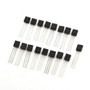 18 Values 180pcs Triode Transistor TO-92 Assortment Kit (10pcs / Value)