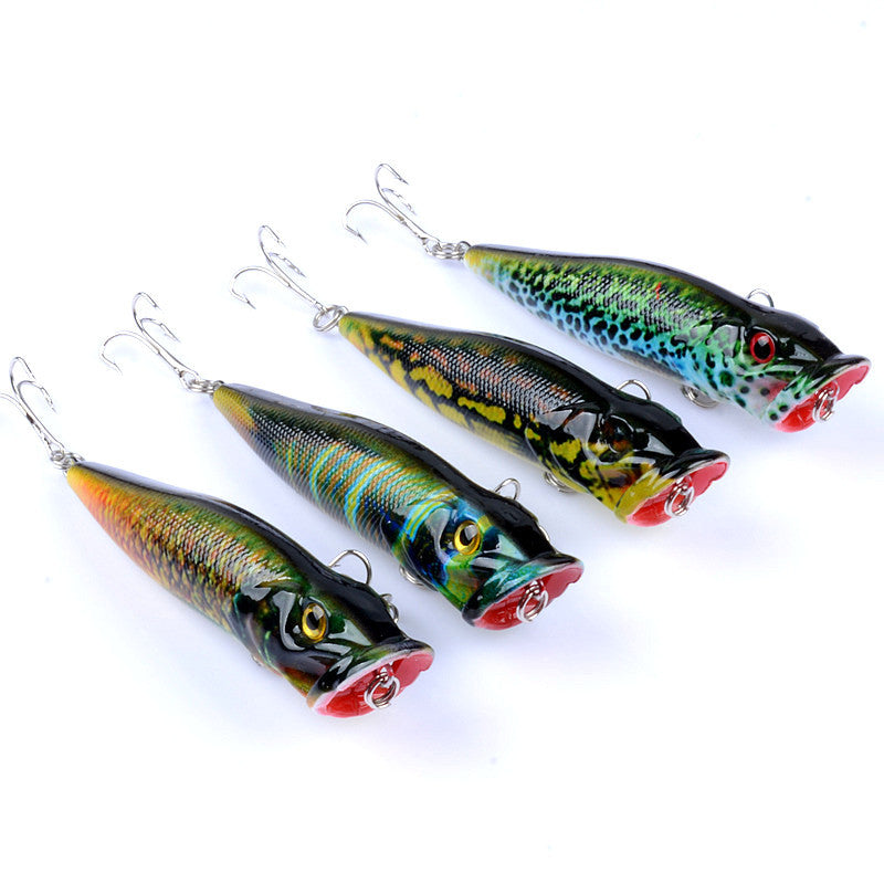 ZANLURE 4pcs/set 9.5cm 12g Fishing Lure Topwater Popper Wobblers Crankbaits Artificial Hard Baits