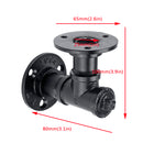 1 Pair of DN20 Steel Pipe Shelf Bracket Holder 100/150/200/240mm DIY Pipe Shelf Bracket