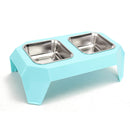 Stainless Steel Double Pet Bowl Food Water Feeder for Dog Puppy Cats Pets Supplies Feeding Dishes