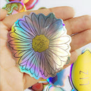 28pcs Cartoon Colourful Reflection DIY Laser Stickers For Suitcase Skateboard Laptop Luggage Sticker