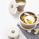 Jordan&Judy 1Pcs Folding Cup Silicone Lunch Box Meal Bowl Food Container Camping Picnic