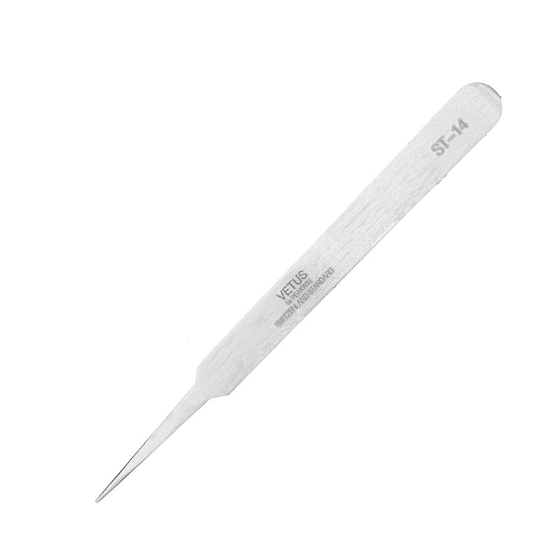 VETUS Stainless Steel Tweezer Repair Hyperfine High Precision Anti Acid Tweezer Eyebrow Tweezer False Eyelash Extension Tool ST10 ST11 ST12 ST13 ST14